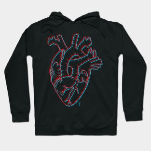 3d heart Hoodie